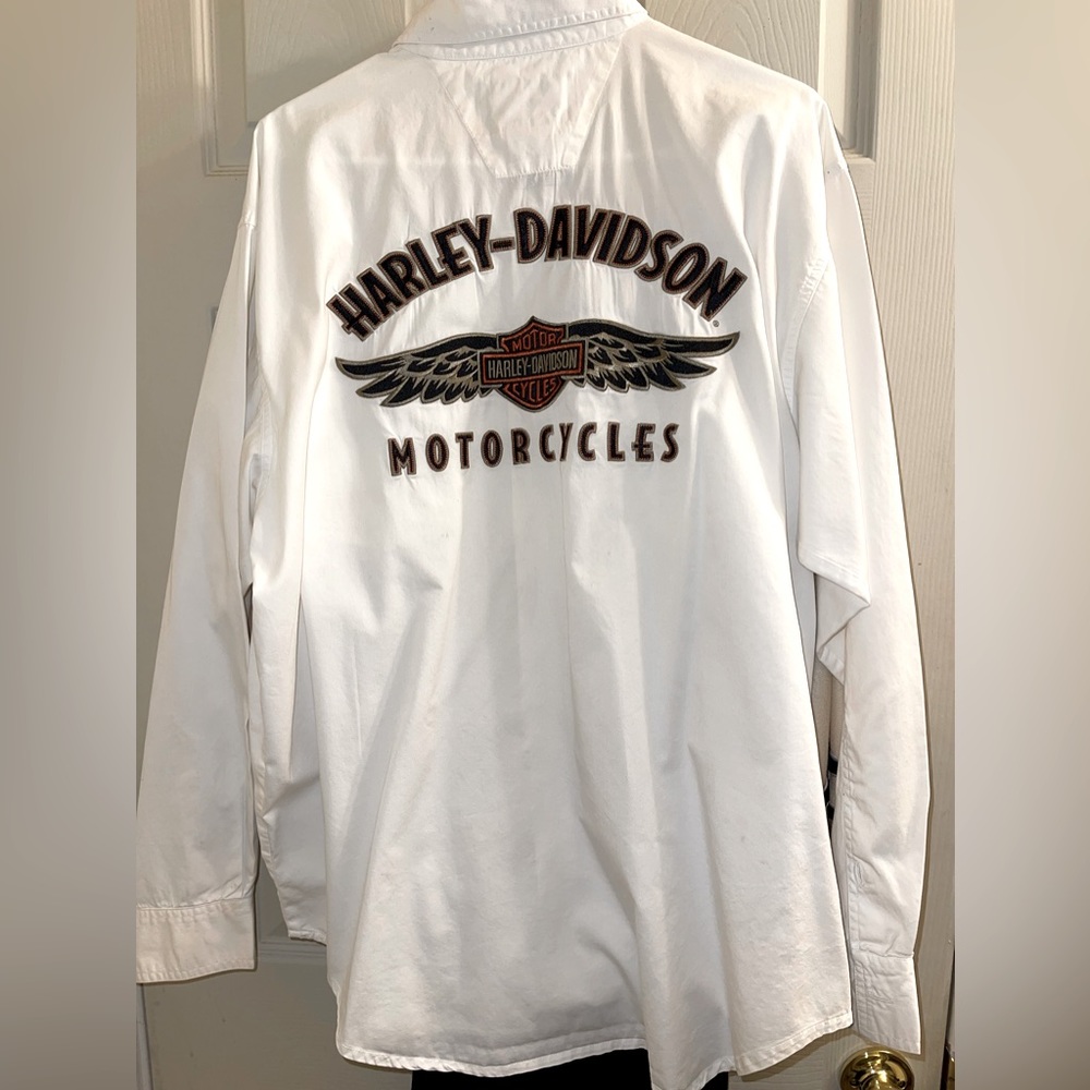Vintage Harley Davidson button down